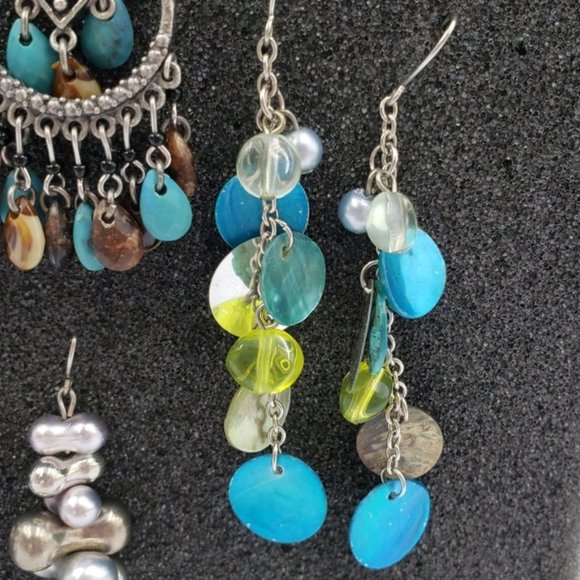 DANGLE Earrings Lot of 4 Pairs - Picture 4 of 10